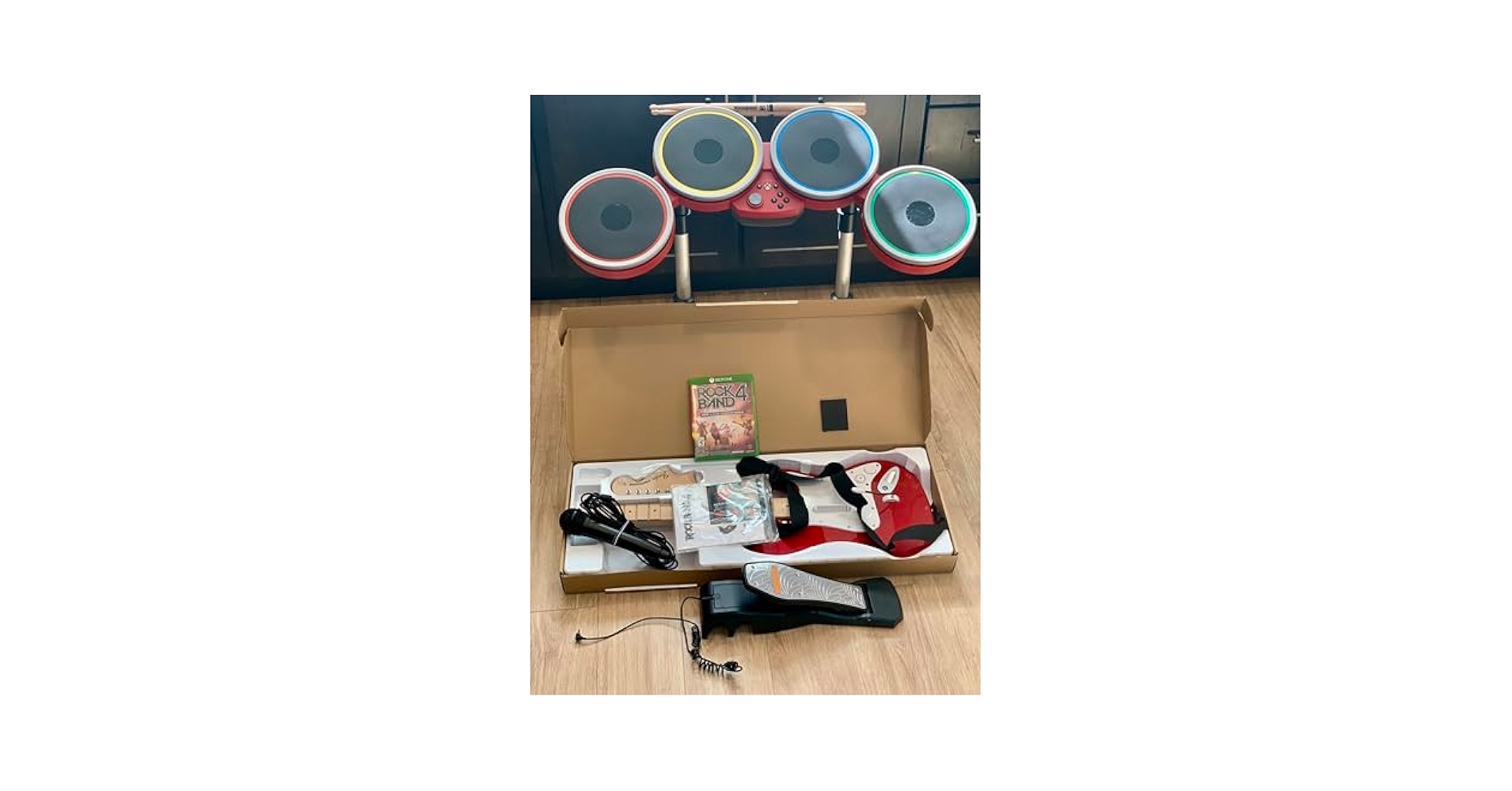 その他 Rock &amp; Roll Will Probably [CD] Amazon.com: Xbox One Rock Band 4 Exclusive RED Band In-A-Box